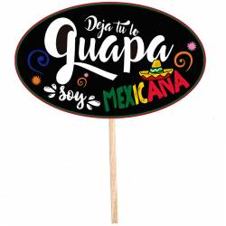 Letrero Selfie Guapa Mexicana