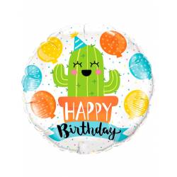 Globo cactus Happy Birthday