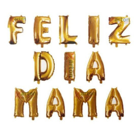 Globo letrero feliz día mamá