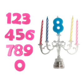 Velas con candelabro led