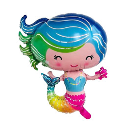 Globo Sirena Multicolor