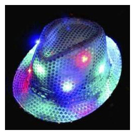 Sombrero Fedora Lentejuela led