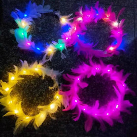 Corona luminosa de plumas