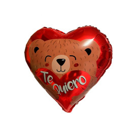 Globo corazón con oso