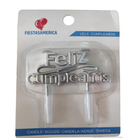 Vela cake topper Feliz...
