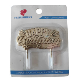 Vela cake topper Happy...