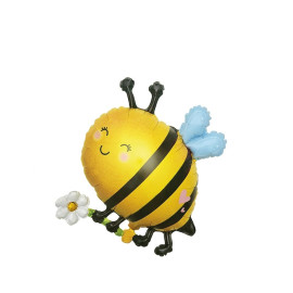 Abeja con margarita