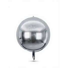 Globo orb plateado