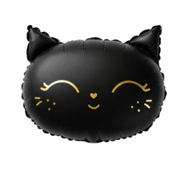Globo cabeza de gato negro