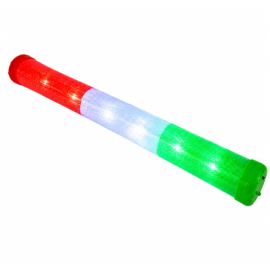 Tubo de espuma LED tricolor.