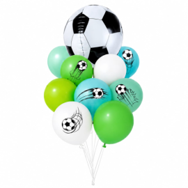 Set de globos balón de futbol