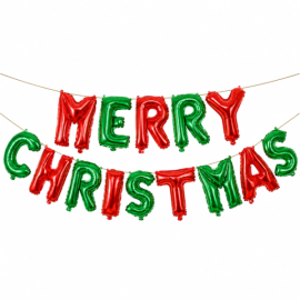 Globo letras Merry Christmas