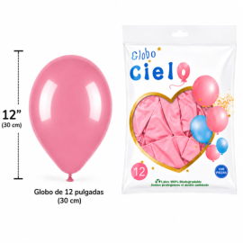 Globo latex num. 12 Rosa...