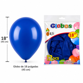 Globo látex num. 18 azul...