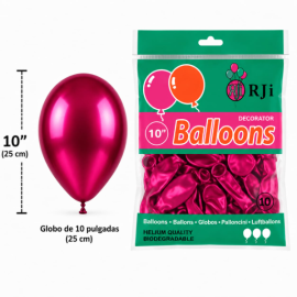 Globo latex num. 10 fucsia...