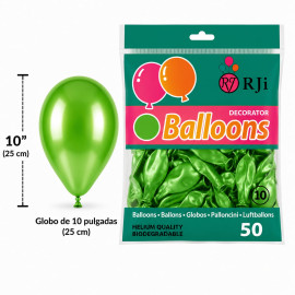 Globo látex num 10 Rji...