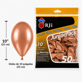 Globo látex num. 10 cobre...