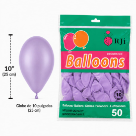 Globo látex num.10 lila...