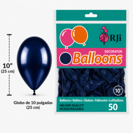 Globo látex num.10 azul...