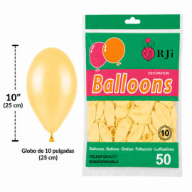 Globo látex num.10 amarillo...
