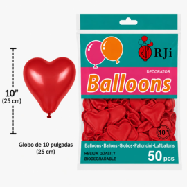 Globo látex num.10 corazón...