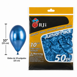 Globo látex num. 10 azul...