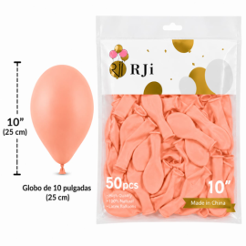 Globo látex num. 10 Coral...