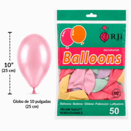Globo látex num.10 surtido...