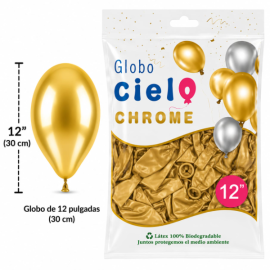 Globo látex num. 12 dorado...