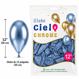 Globo látex num. 12 azul...