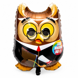 Globo búho graduación