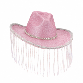 Sombrero vaquero con flecos