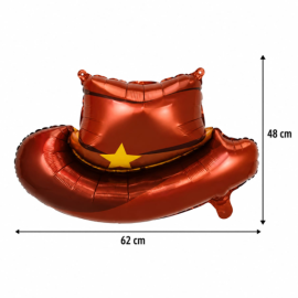 Globo sombrero vaquero sheriff