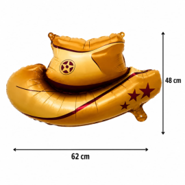Globo sombrero vaquero café