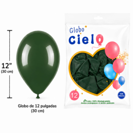 Globo latex num. 12 verde...