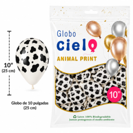Globo latex num. 10 Vaca...