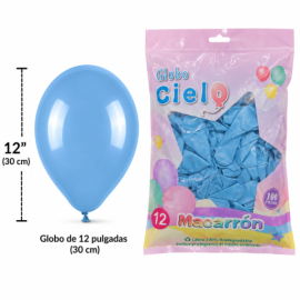 Globo latex num. 12 azul...