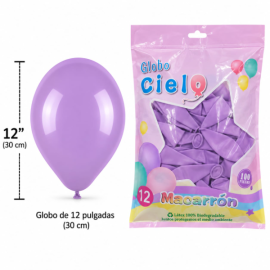 Globo latex num. 12 lila...