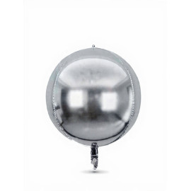 Globo orb plateado
